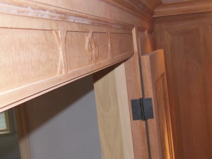 Installed raw wood. The stain and finish are a bit down the road...as is the dusting!